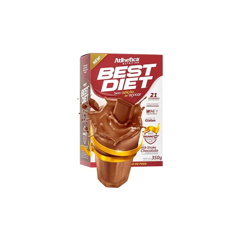 Foto Best Diet - 350G Milk Shake Chocolate, Atlhetica Nutrition