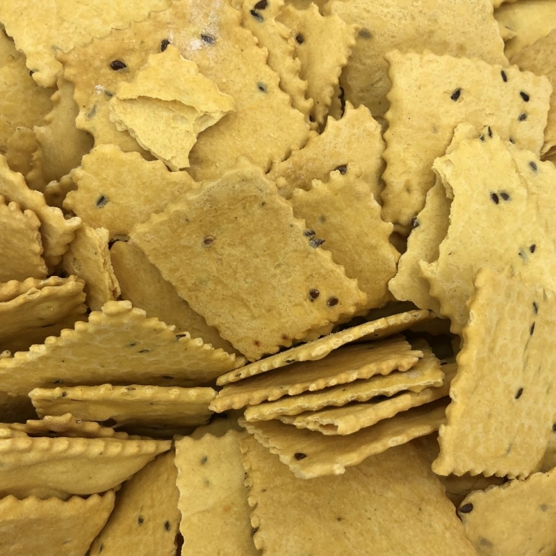Foto Biscoito De Linhaça Azeite E Alho