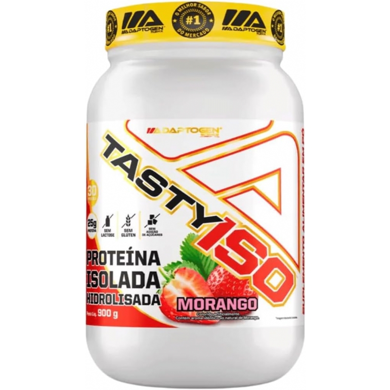 Foto Whey Aptogen Isolado Hidrolisado  SABOR MORANGO
