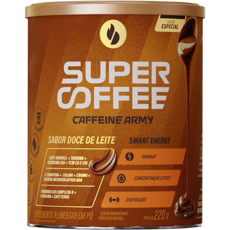 Foto SUPER COFFEE 220G Sabor DOCE DE LEITE