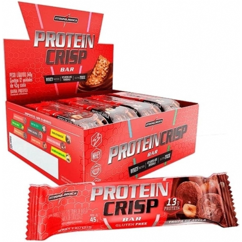 Foto Caixa 12 Unidades  (Trufa de Avelã) protein crisp