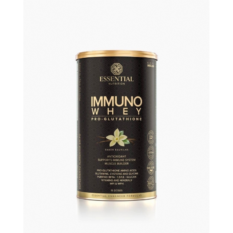 Foto Immuno Whey Pro-Glutathione Vanilla Essential Nutrition 375g