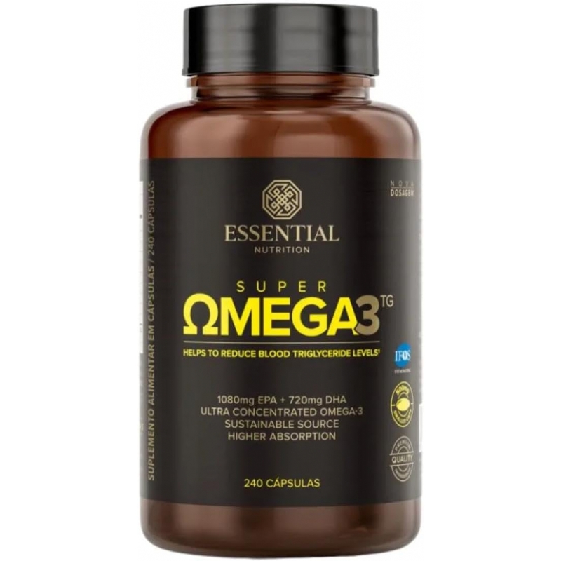 Foto Super Ômega 3 TG Essential Nutrition - 240 Cápsulas