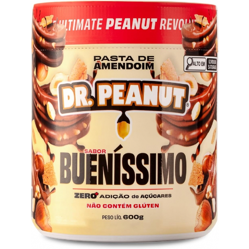 Foto DR. Peanut Pasta de Amendoim Bueníssimo 600G - Com Whey Protein