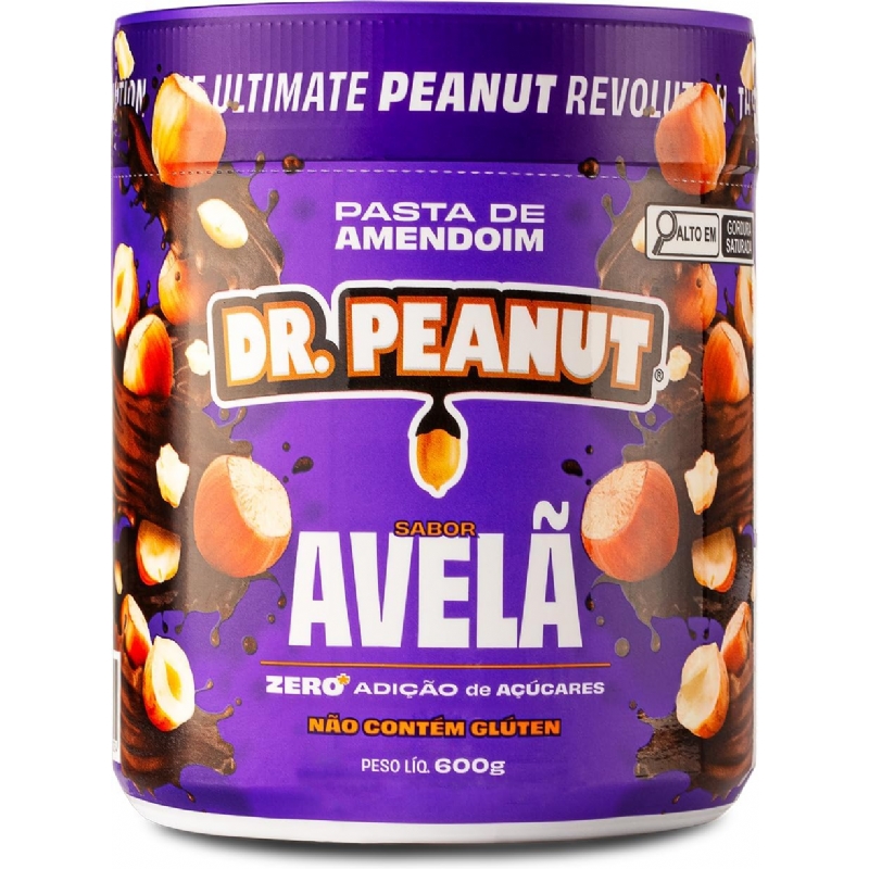 Foto Dr. Peanut Pasta de Amendoim Avelã 600G - Com Whey Protein