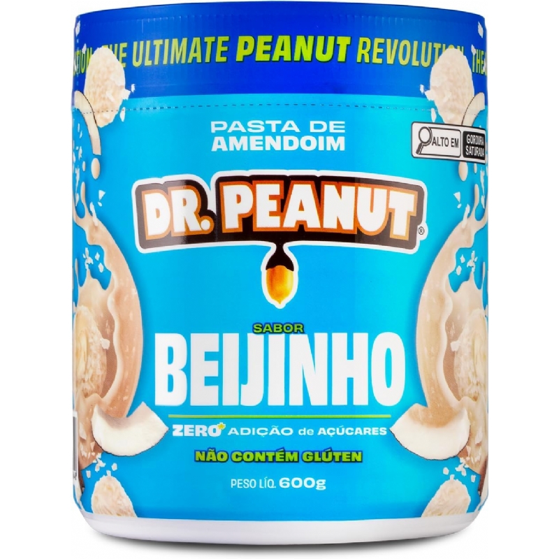 Foto Pasta de Amendoim DR. Peanut Beijinho 600G - Com Whey Protein