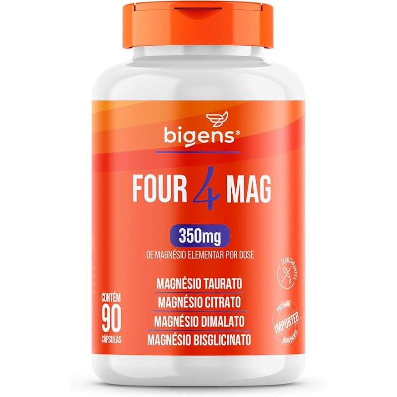 Foto Four Mag 350mg - 90 Cápsulas - Bigens
