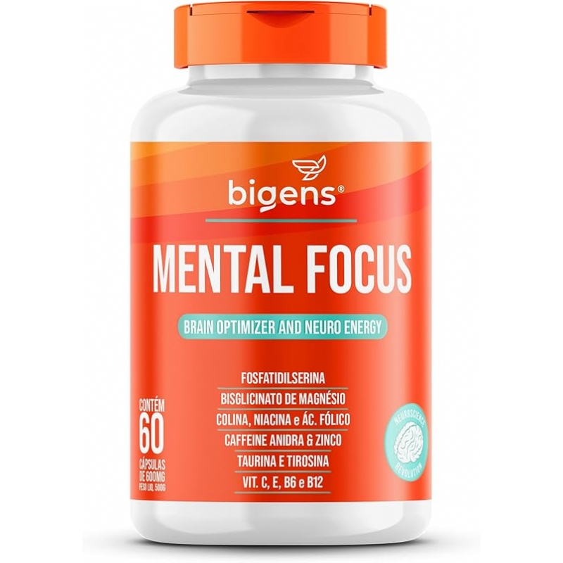 Foto Mental Focus, Bigens, 60 cápsulas