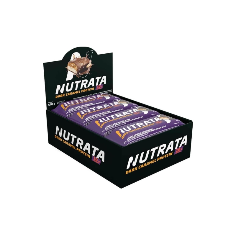 Foto Nutrata Caramel Protein Display (12 unid. 45g), Dark Caramel, Nutrata