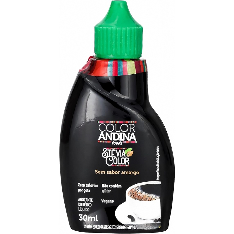 Foto Adoçante stevia líquido Color Andina 30ml