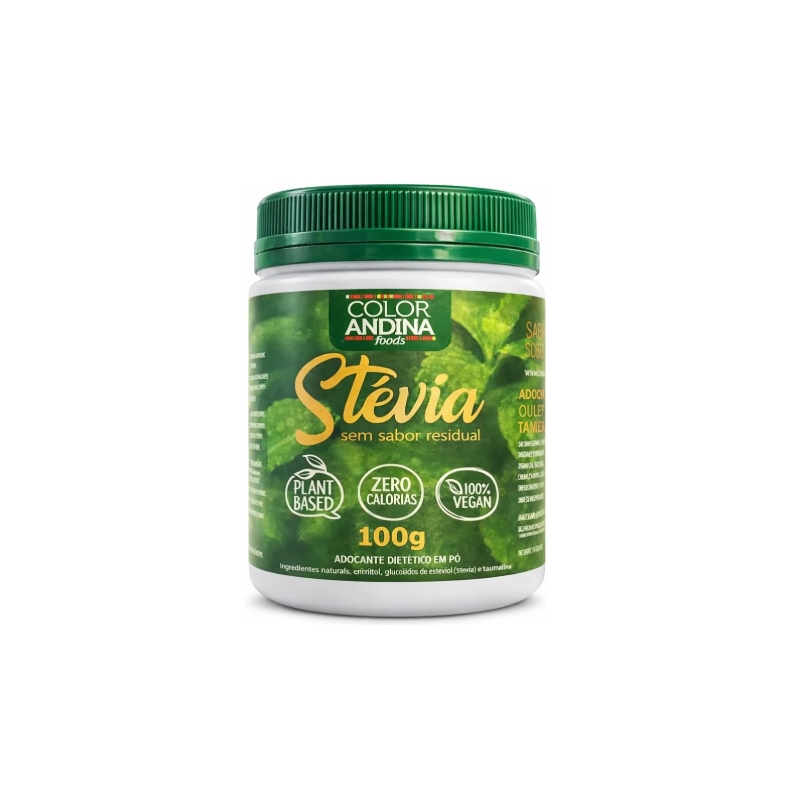 Foto Adoçante Stévia Color Cristal Color Andina 100g