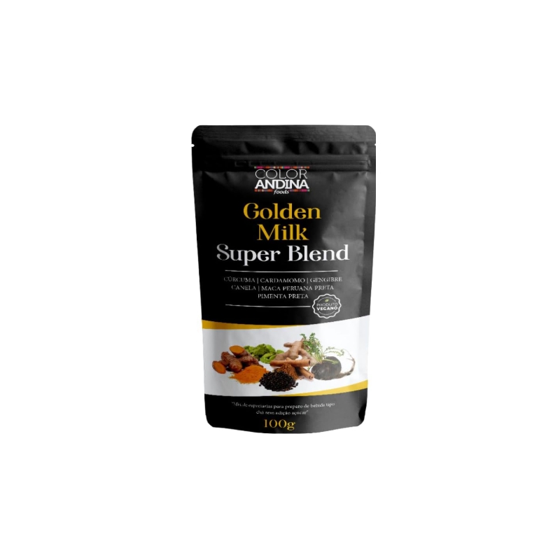 Foto golden milk color andina 100g super blend