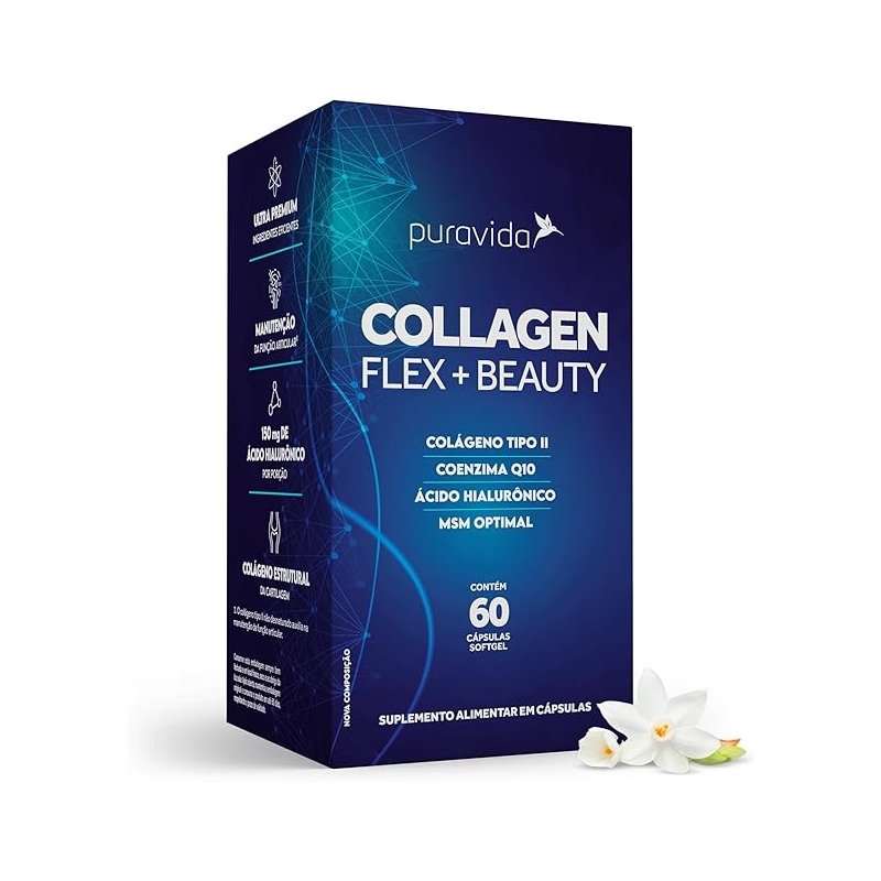 Foto Puravida Suplemento alimentar Collagen Flex Beauty 60 cápsulas
