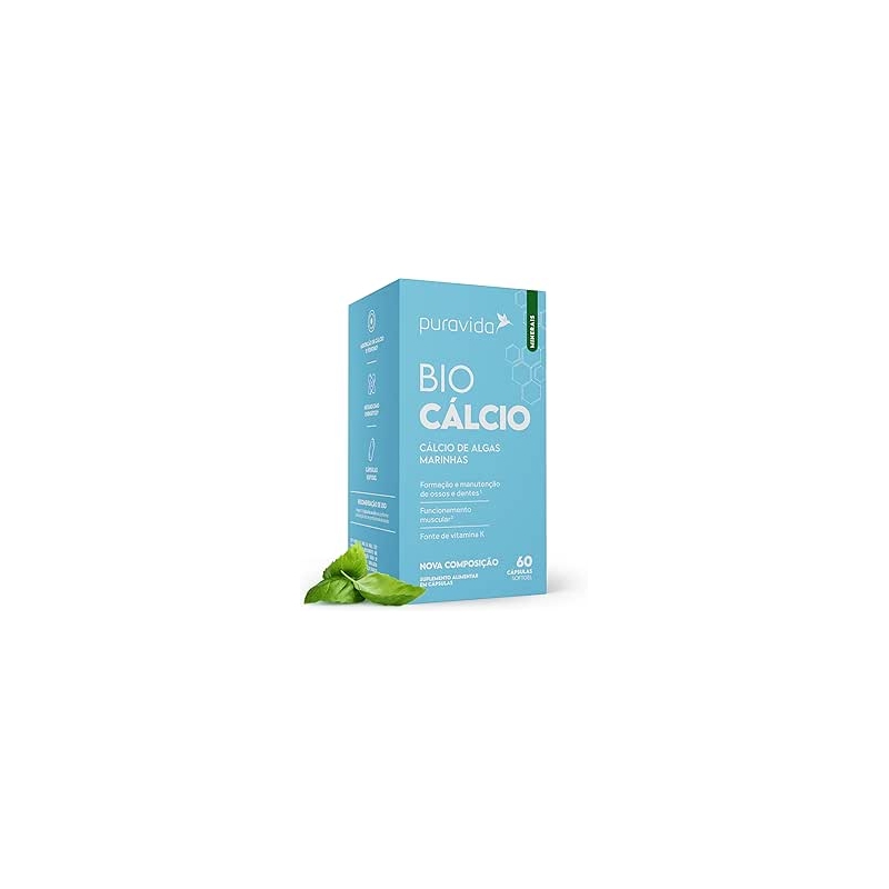 Foto Puravida Suplemento alimentar Bio Cálcio 60 cápsulas