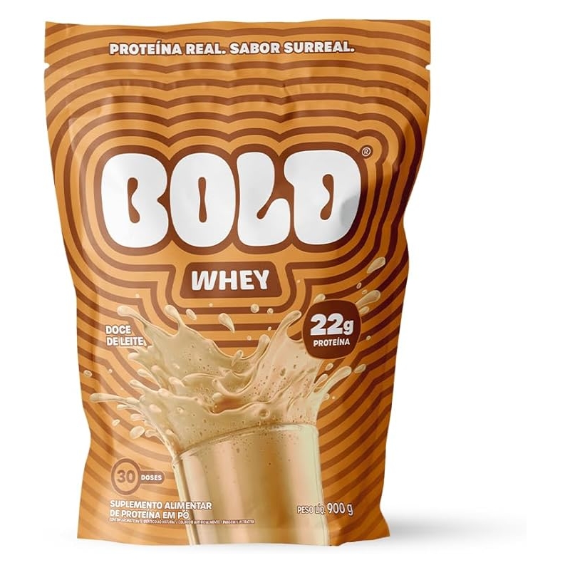 Foto Bold Whey 3W Doce de Leite 900g 30 doses