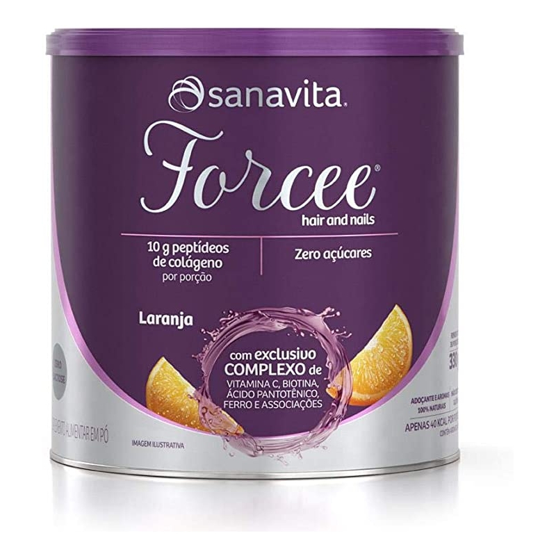 Foto Forcee Hair and Nails - 330G Laranja - Sanavita