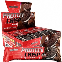 Foto Barra Proteína Crisp Bar Cookies e Cream, com 12 unidades