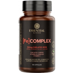 Foto Essential Nutrition - [FE] Complex - Complexo de Ferro e Cobre Quelados + Vitamina C - 90 Cápsulas