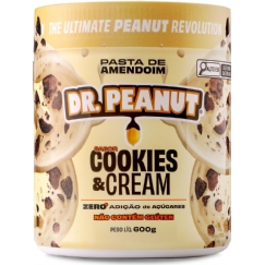Foto Dr. Peanut Pasta de Amendoim c/Whey Protein - Sabor Cookies & Cream, Pote 600g