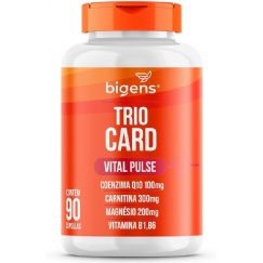 Foto Trio Card Vital Pulse, Coenzima Q10, Carnitina e Magnésio, Unidade com 90 Cápsulas, Bigens