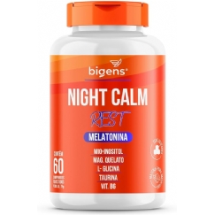 Foto Melatonina, mio-inositol, Magnésio Quelato, L-Glicina, Taurina e Vitamina B6, Unidade Bigens