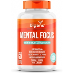 Foto Mental Focus, Bigens, 60 cápsulas