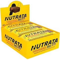 Foto Nutrata Whey Grego Havanna 40g display com 12 barras - Brownie de chocolate