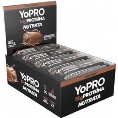 Foto NUTRATA YOPRO 55G DISPLAY C/ 12 BARRAS - CHOCOLATE