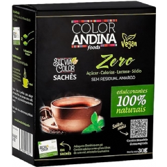 Foto Adoçante dietético em pó | Color Andina | display com 50 sachês de 800 mg