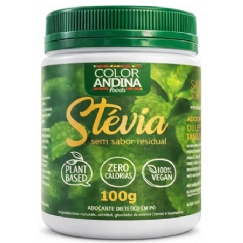 Foto Adoçante Stévia Color Cristal Color Andina 100g