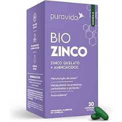 Foto Puravida Suplemento alimentar Bio Zinco 30 cápsulas