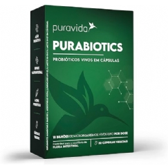 Foto Puravida Suplemento de fibra alimentar Purabiotics 30 cápsulas