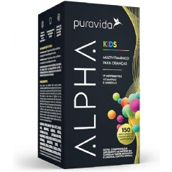 Foto Puravida Vitaminas para Crianças Alpha Kids 150 Minicápsulas Mastigáveis