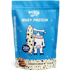 Foto +Mu Whey Concentrado Sabor Cookies and Cream 18g Proteina - Refil 900g