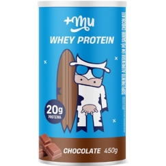 Foto Whey Concentrado, Mais Mu, Sabor Chocolate, 20g de proteína - 450g